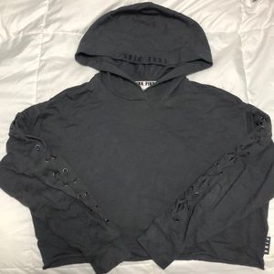 VS Pink cropped hoodie